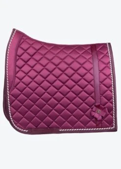 PS Of Sweden Diamond Bow Dressage Pad - Berry