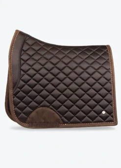 PS Of Sweden Suede Dressage Saddle Pad - Coffee