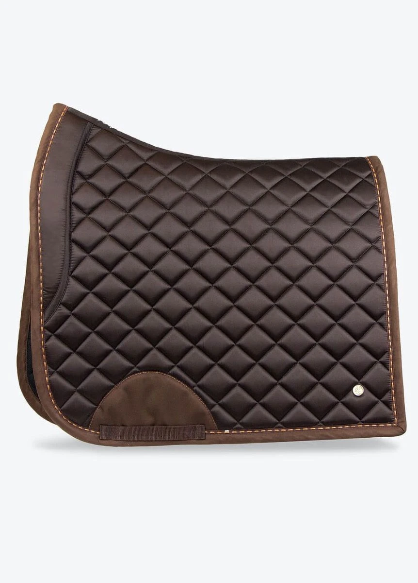 PS of Sweden Suede Dressage Saddle Pad - Coffee