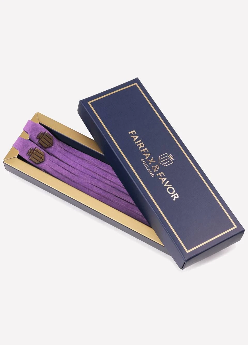 Fairfax & Favor Suede Boot Tassels - Purple