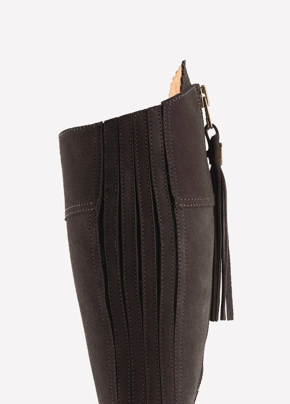 Fairfax & Favor Suede Flat Regina - Chocolate