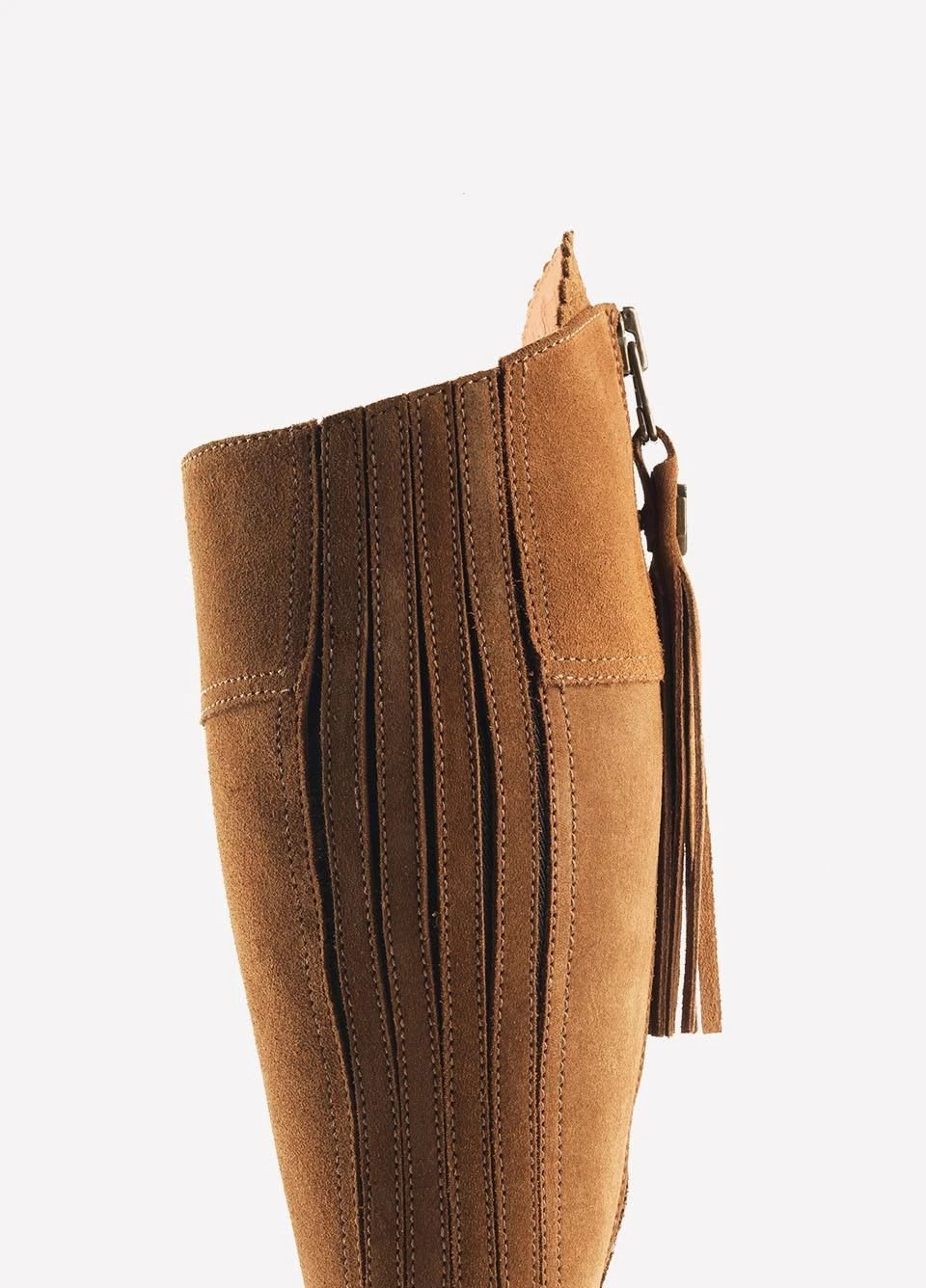 Fairfax & Favor Heeled Regina Suede Boot - Tan