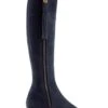 Fairfax & Favor Ladies Heeled Regina Narrow Fit Suede Boot - Navy