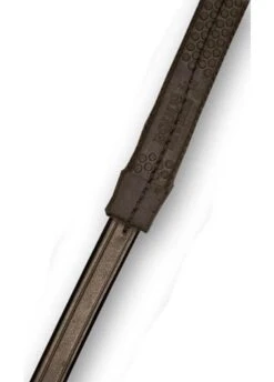 Sabre Rubber Reins - Havana