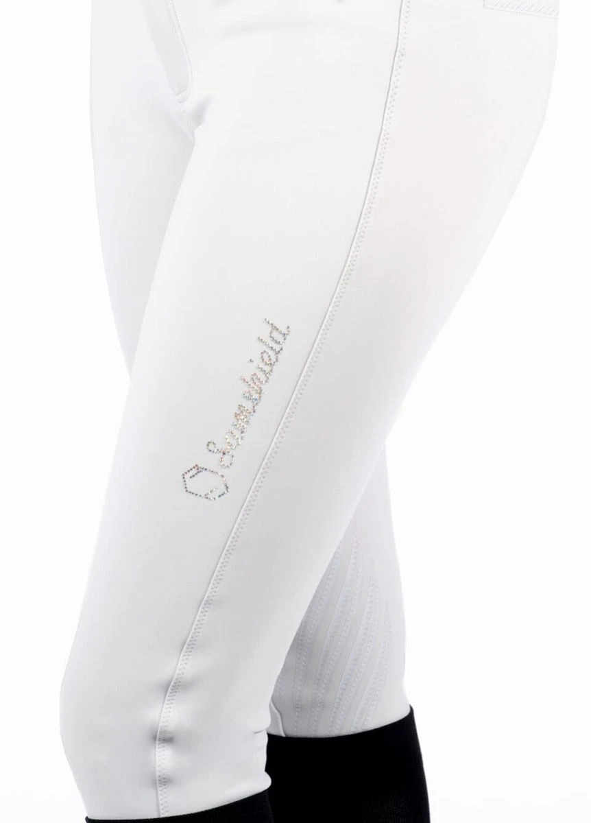 Samshield Adele Holographic Knee Grip Breeches - White