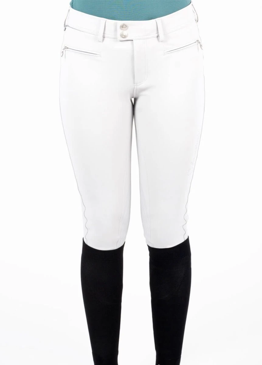 Samshield Adele Holographic Knee Grip Breeches - White