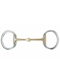 Shires Brass Alloy Jointed Eggbutt Bit