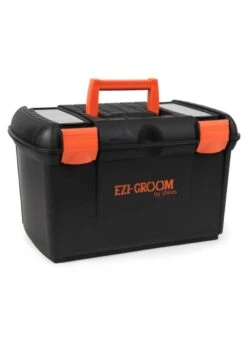 Shires Two-Tone Tack Box - Black/Orange