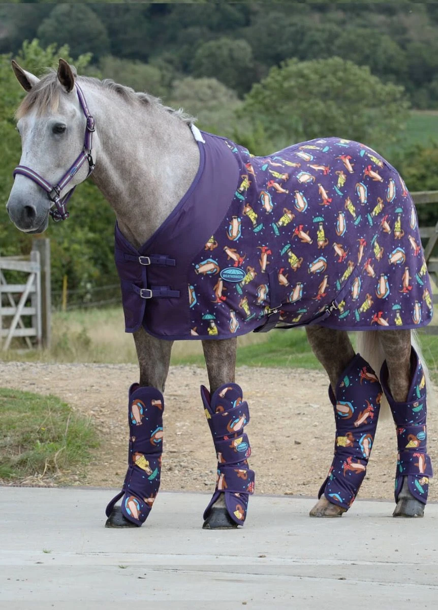 Weatherbeeta Wide Tab Long Travel Boots - Otter