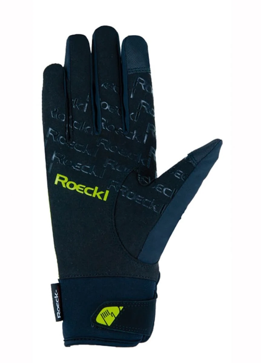 Roeckl Waregem Gloves - Black/Yellow
