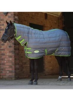 Weatherbeeta ComFITec 210D Channel Quilt Combo Neck Medium - Grey/Lime