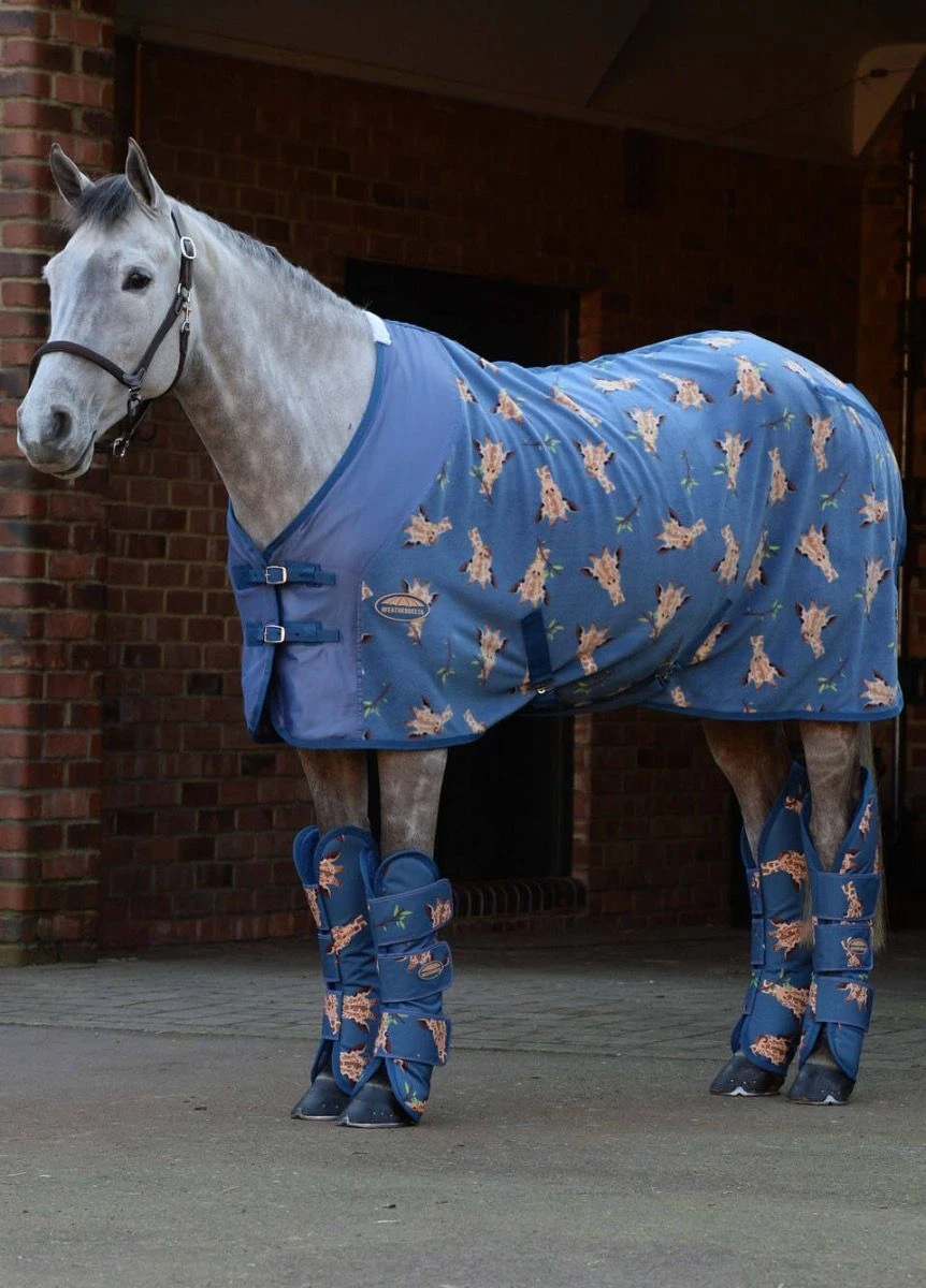 Weatherbeeta Wide Tab Travel Boots - Giraffe