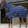 Weatherbeeta ComFITec PP Channel Quilt II Combo Neck Heavy - Dark Blue/Grey/White