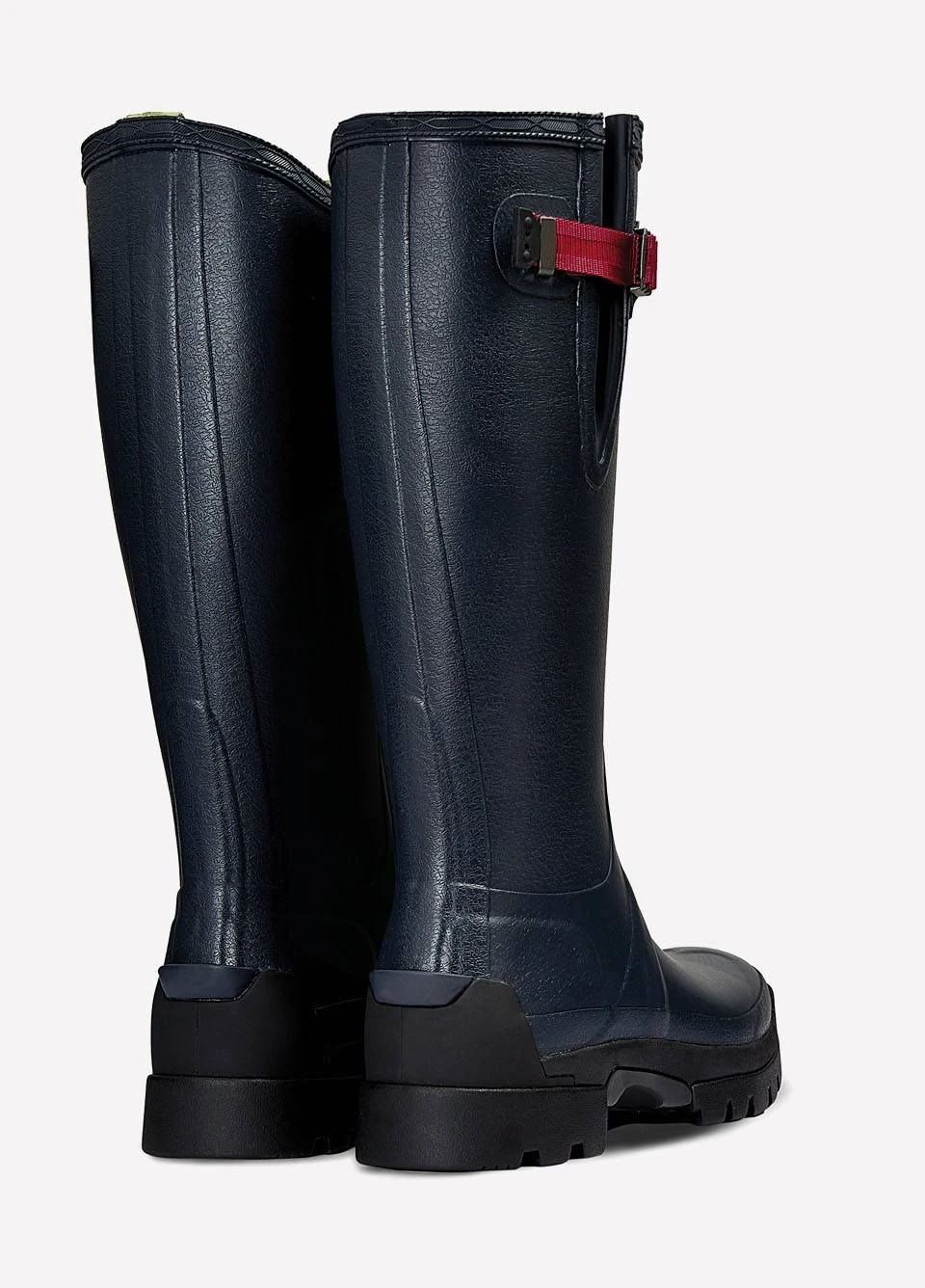 Hunter Ladies Balmoral Neoprene Tech Sole Wellingtons - Navy/Pepper