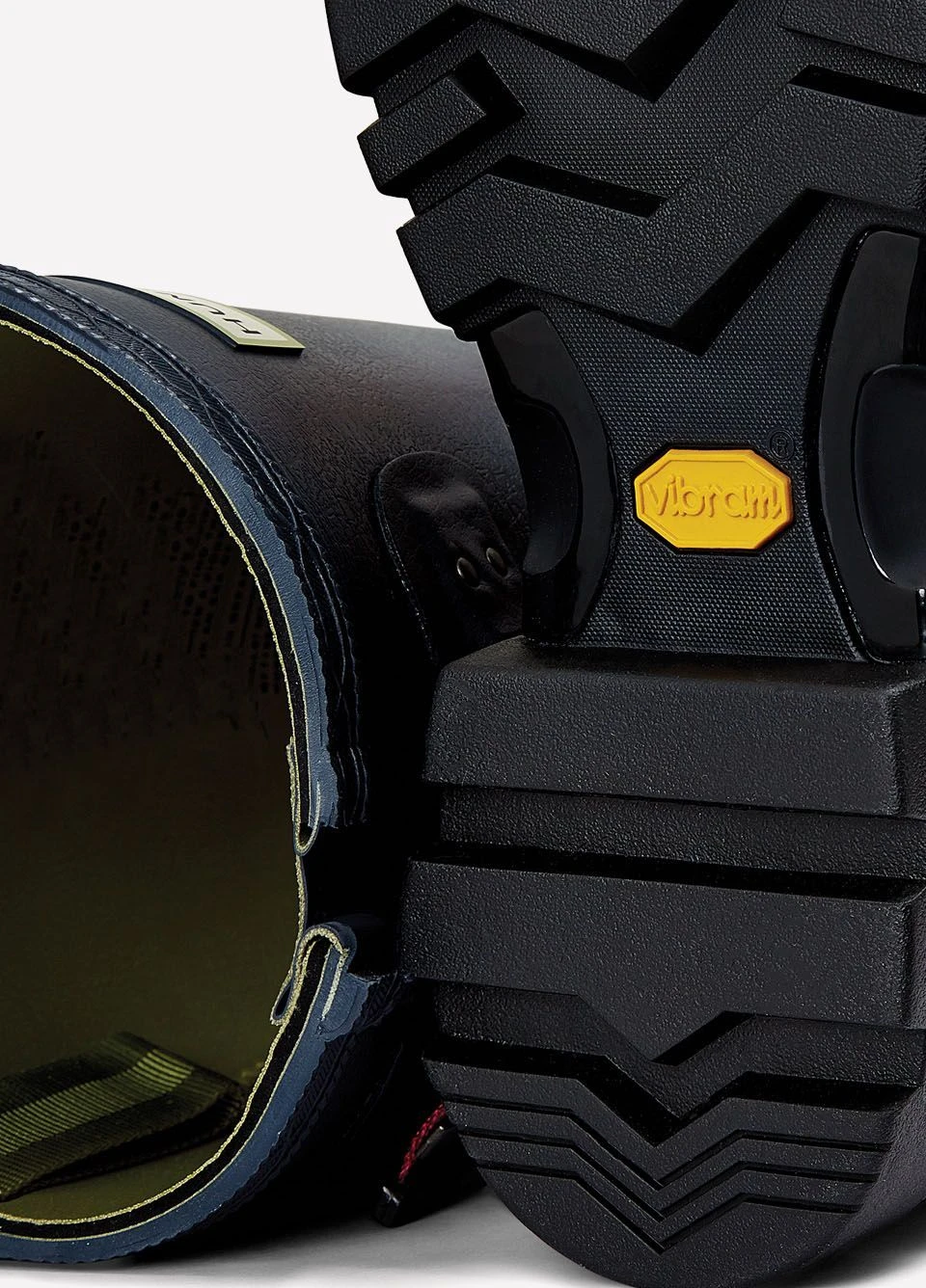 Hunter Ladies Balmoral Neoprene Tech Sole Wellingtons - Navy/Pepper