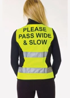 HyVIZ Waistcoat - Please Pass Wide & Slow - Yellow
