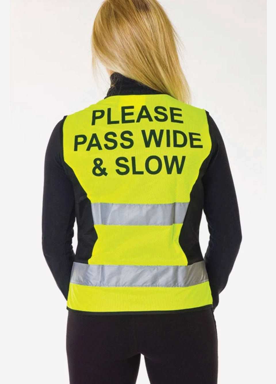 HyVIZ Waistcoat - Please Pass Wide & Slow - Yellow